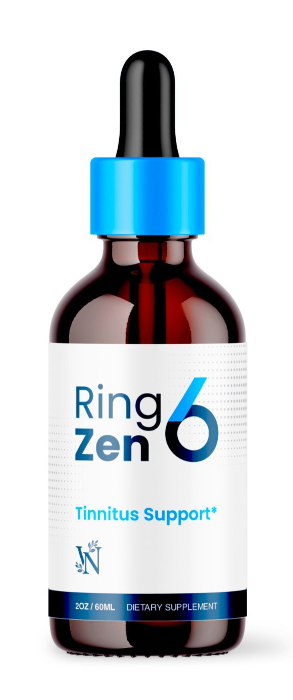 Ring Zen 6 Drops, Ringzen6 Tinnitus Support Drops ( 1 Bottle 30 Servings)