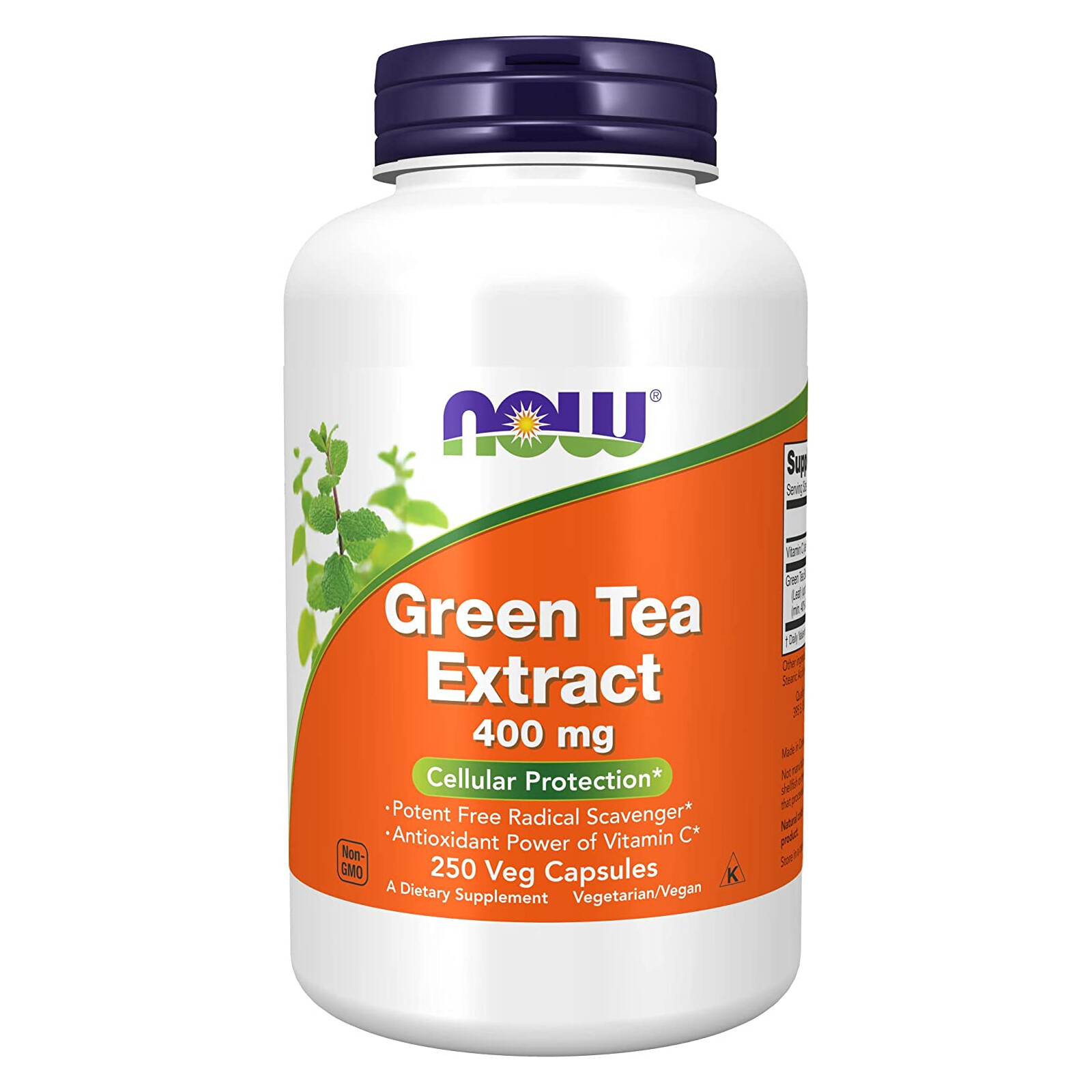 NOW FOODS Green Tea Extract 400 mg 250 Veg Capsules