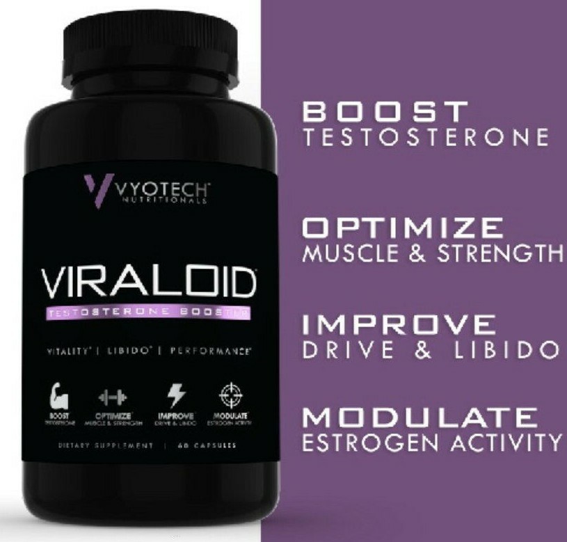 Natural Testosterone Booster Build Muscle Increase Strength Viraloid by Vyotech