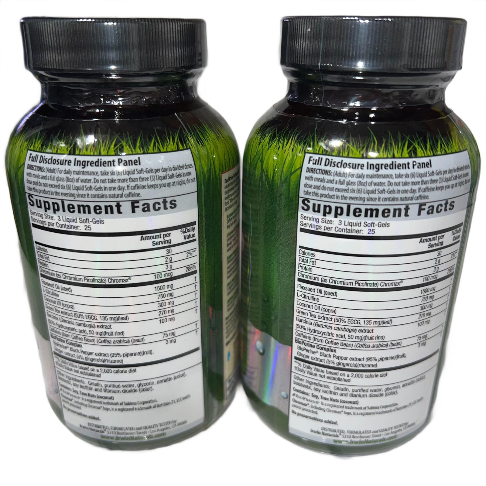 2 Pack Irwin Naturals Dual-Action Fat Burner 150 Liquid Softgels BB 07/2026
