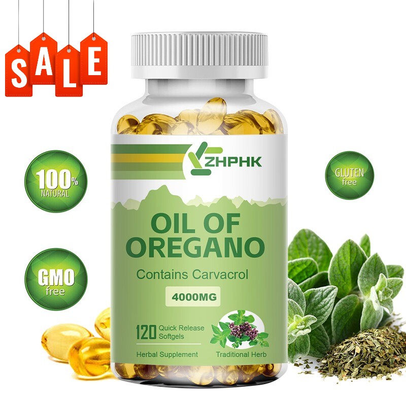 120 Oregano Oil Capsules – Natural Immune Support & Digestive Health Supplement