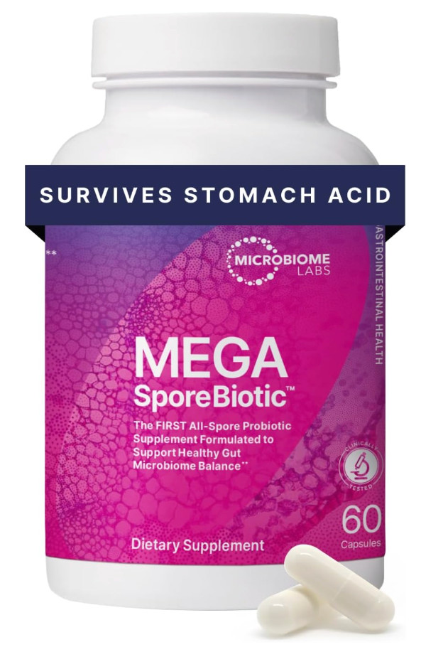 MegaSporeBiotic Spore Probiotic 60 Caps Microbiome Labs EXP 07/27 AUTHENTIC