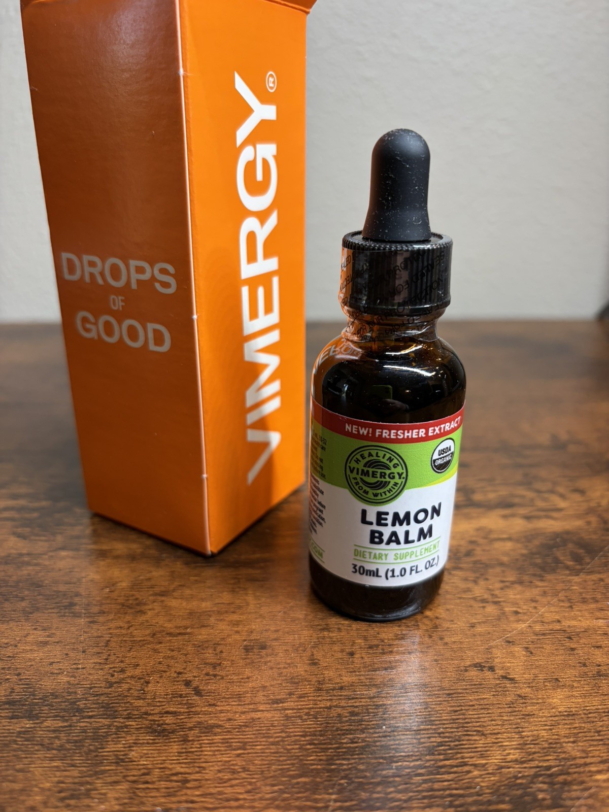 Vimergy Lemon Balm Liquid Extract 30ml USDA Organic Alcohol-Free Supplement