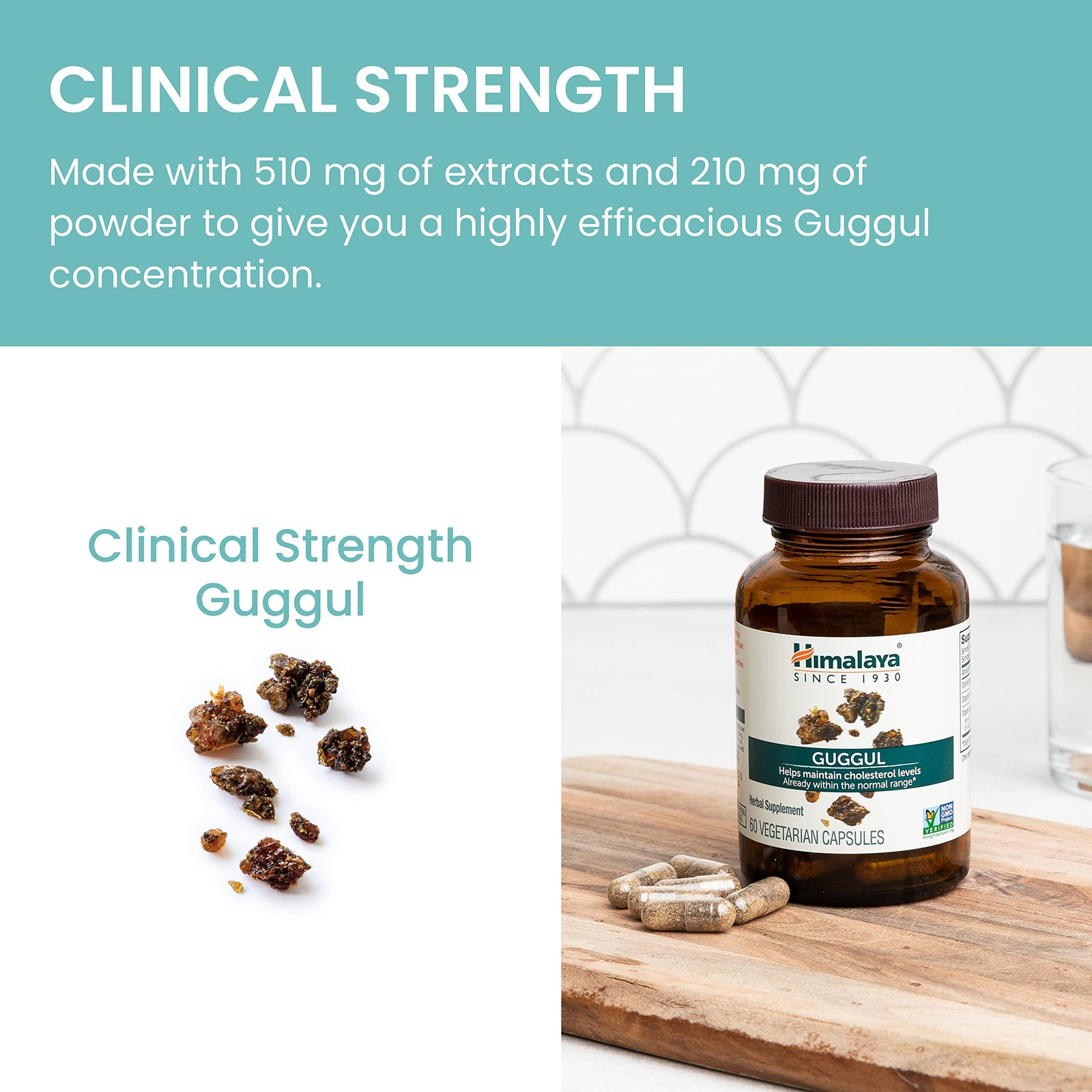 Himalaya Guggul Extract- Herbal Supplements Liver 60 Count (Pack of 2)