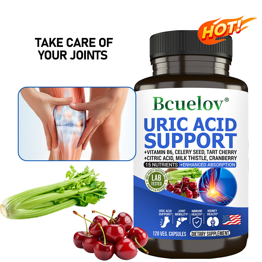 Tart Cherry Extract Capsules with Celery Seed Kidney Health Uric Acid Support