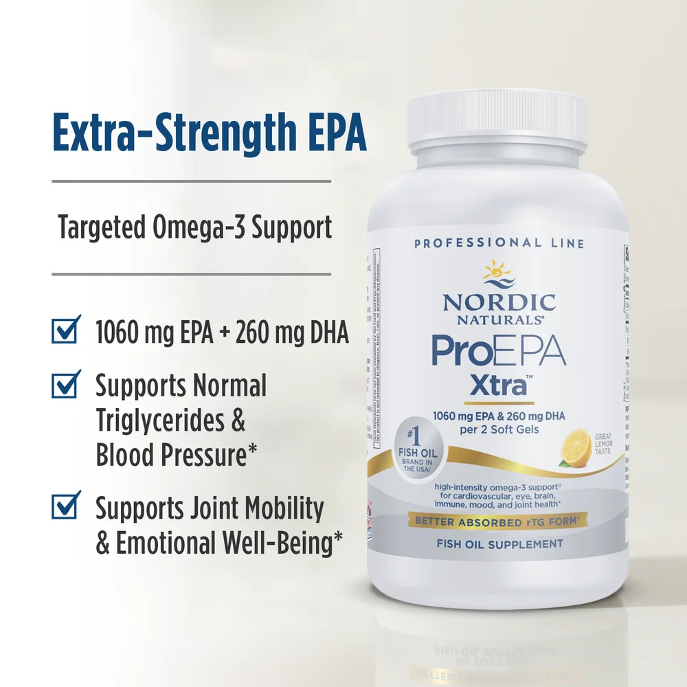 Nordic Naturals ProEPA Xtra – Potent Dose for Heart and Immune Health, 120 Ct.