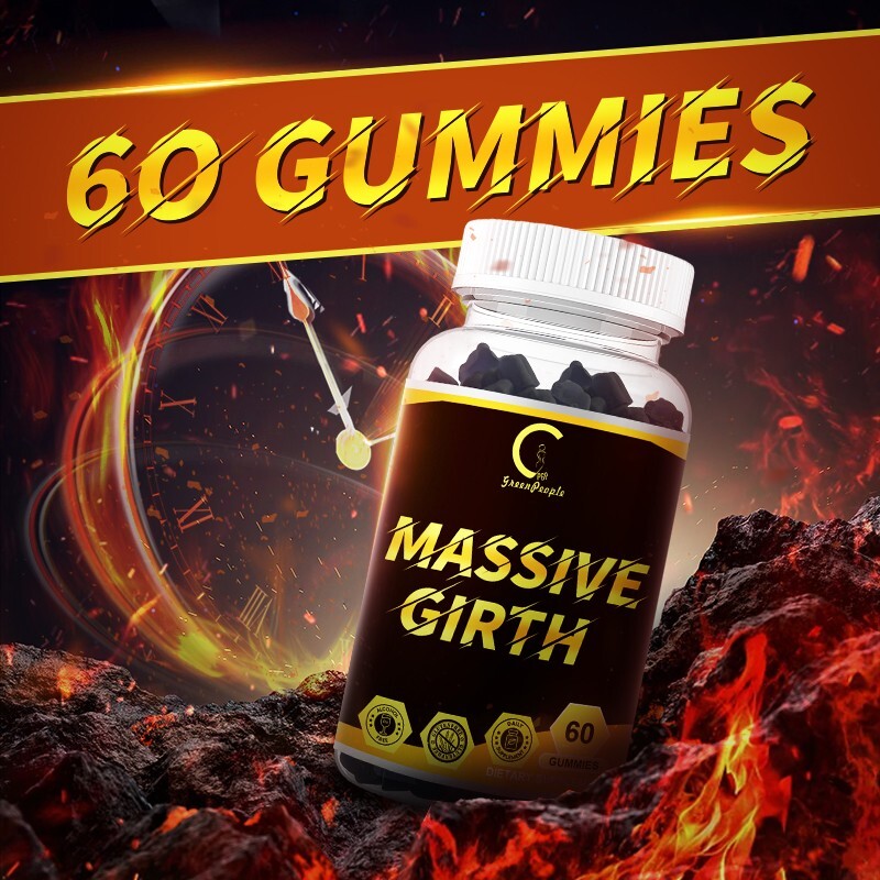 Massive Girth Gummies, Grow Naturally Enlarge Male Enhancing Supplement