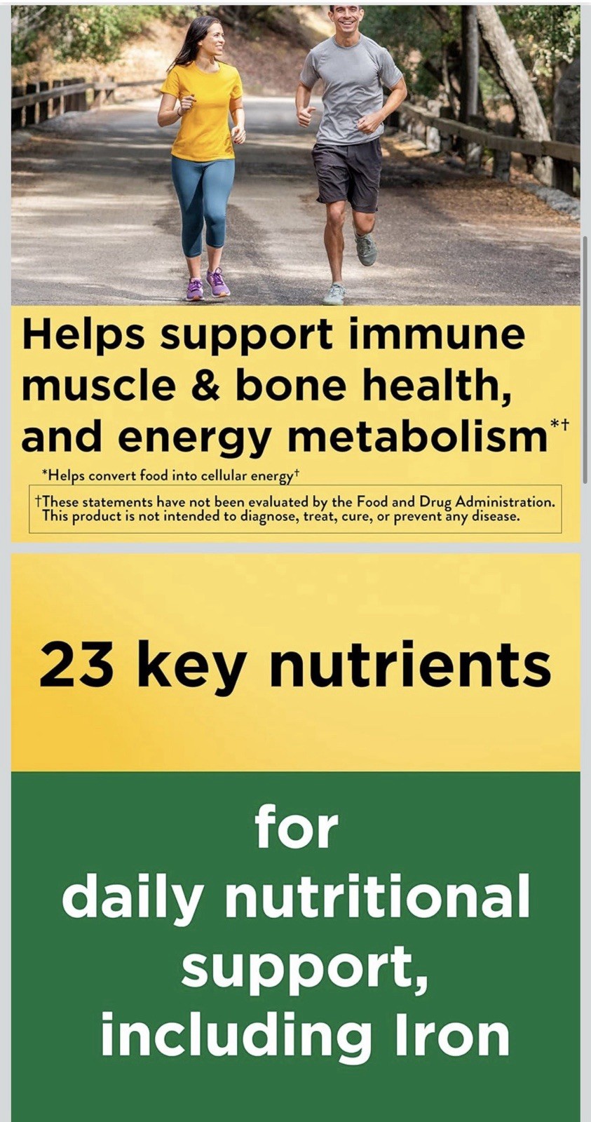 Nature Made Multi Multivitamin Tablets Vitamin A C D3 E Iron 130 Ct Gluten Free