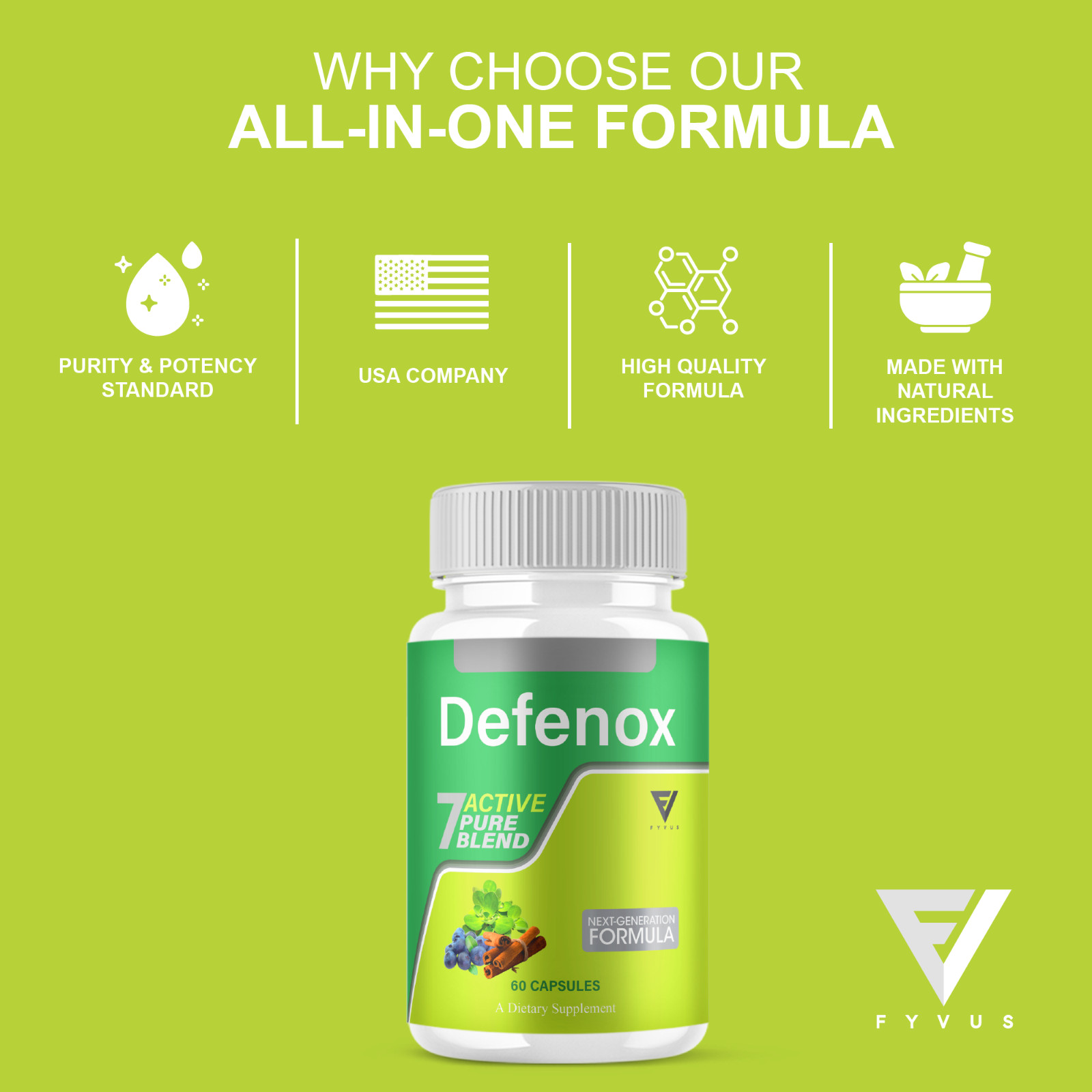 (2 Pack) Defenox Weight Management Support, Defe Nox Supplement (120 Capsules)