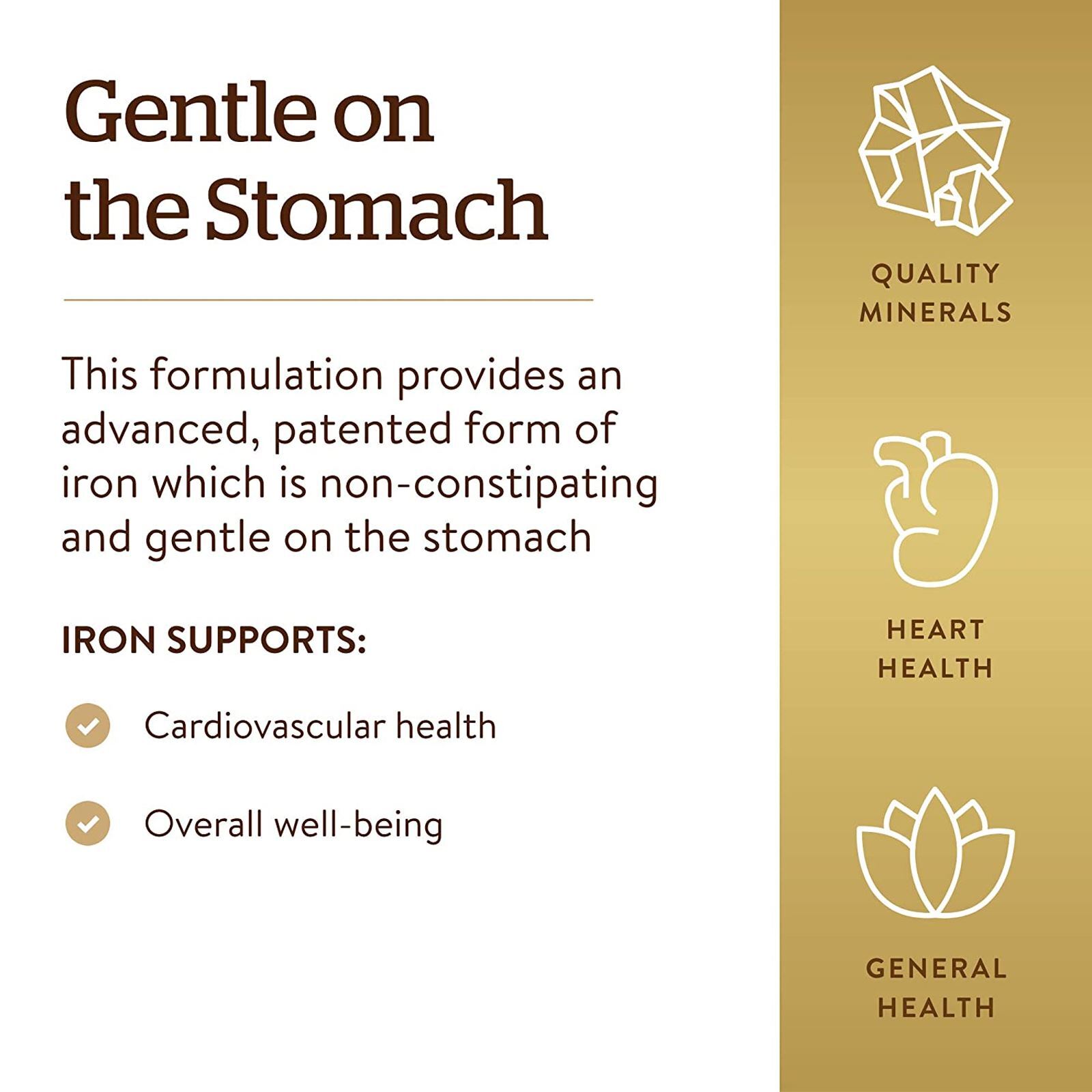 Solgar Gentle Iron 180 Vegetable Capsules
