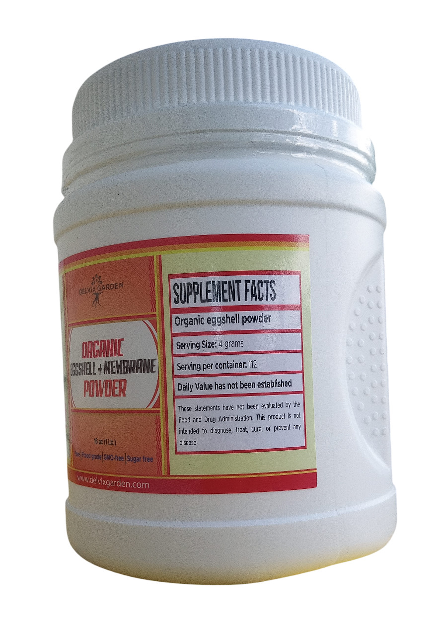 Eggshell+ Membrane Powder,16 oz: Eggshell Powder Combined with Eggshell Membrane