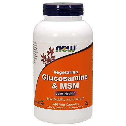 NOW FOODS Glucosamine & MSM (Vegetarian) – 240 Veg Capsules