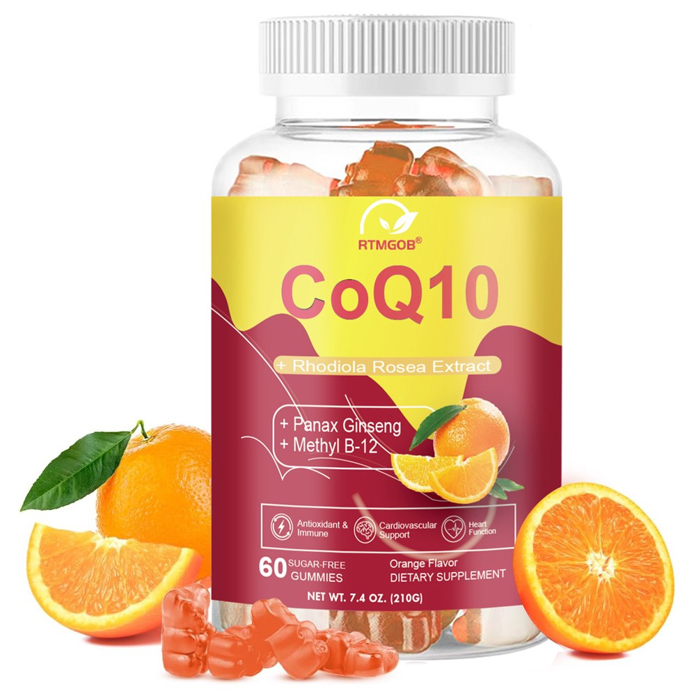 CoQ10 Gummies – Heart, Energy, Muscle & Liver Support, High Strength, 1 Months