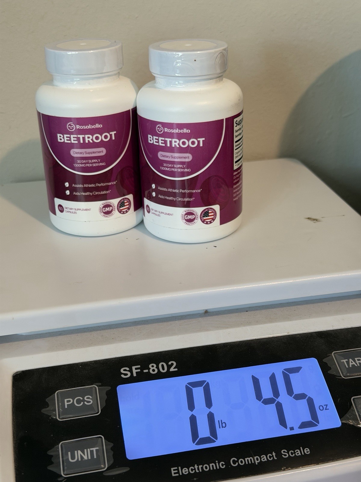 2pk Rosabella Organic BeetRoot 60 Capsules Dietary Supplement EXP. 11/2027