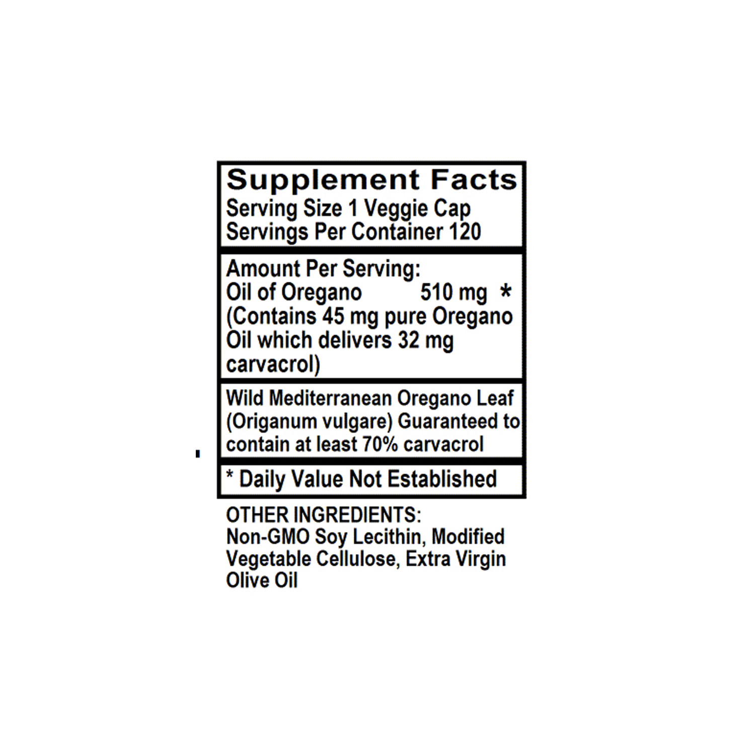 Holly Hill Health Foods, Oregano Oil, 120 Liquid Vegetarian Capsules