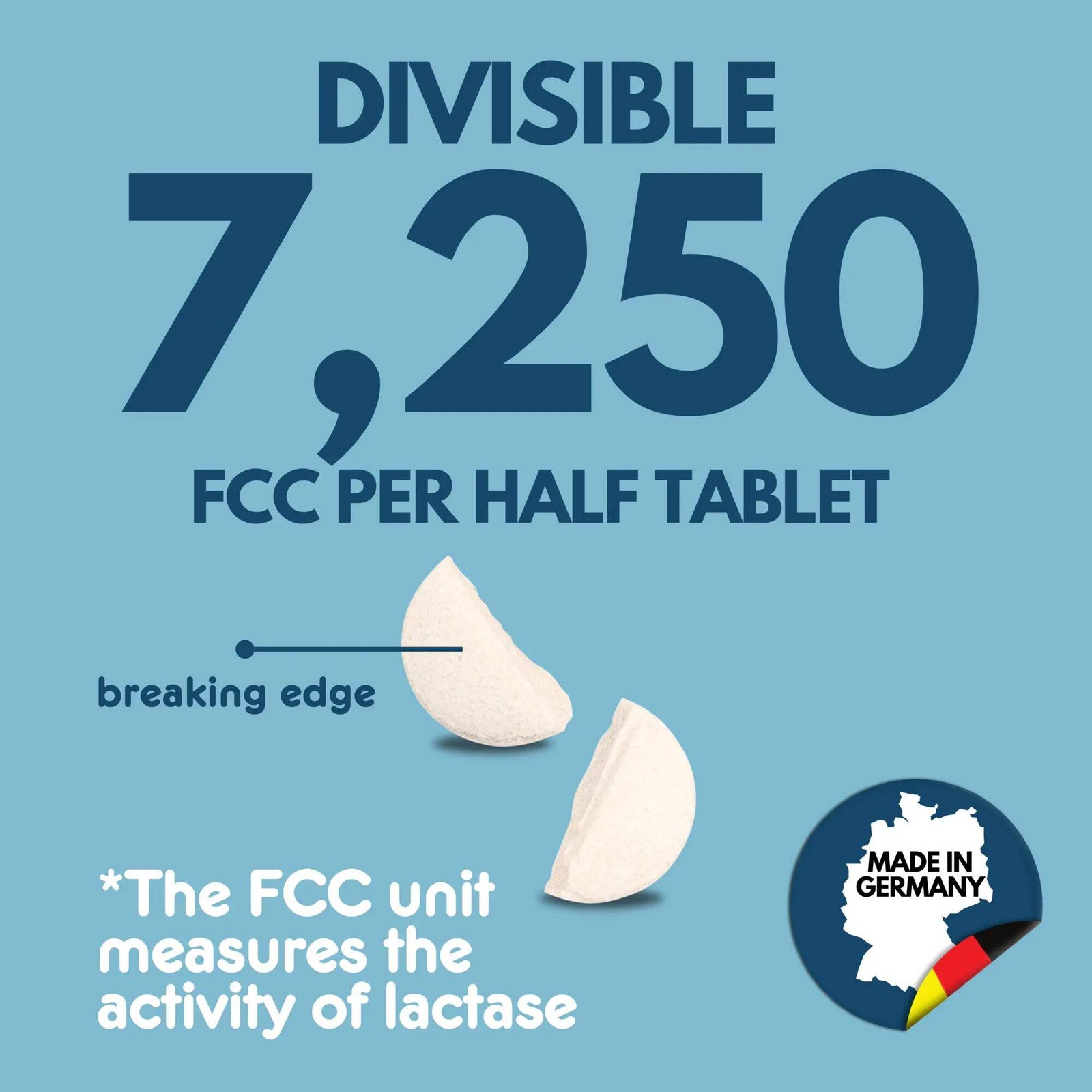 LactoJoy lactase pills – 14,500 FCC-units – Refill bag – 240 pills