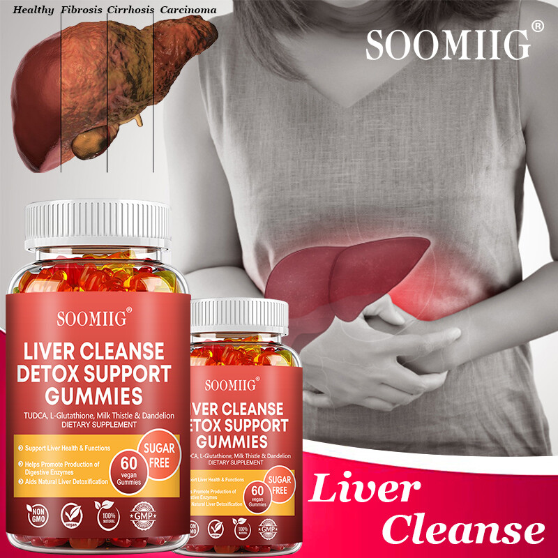 Liver Detox Gummies – Contains Milk Thistle, L-Glutathione, Purely Natural