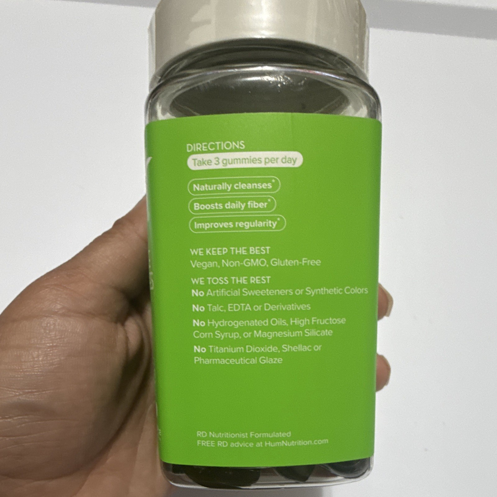 HUM Celery Juice Fiber Gummies 60 Gummies Detox Digestive Support New