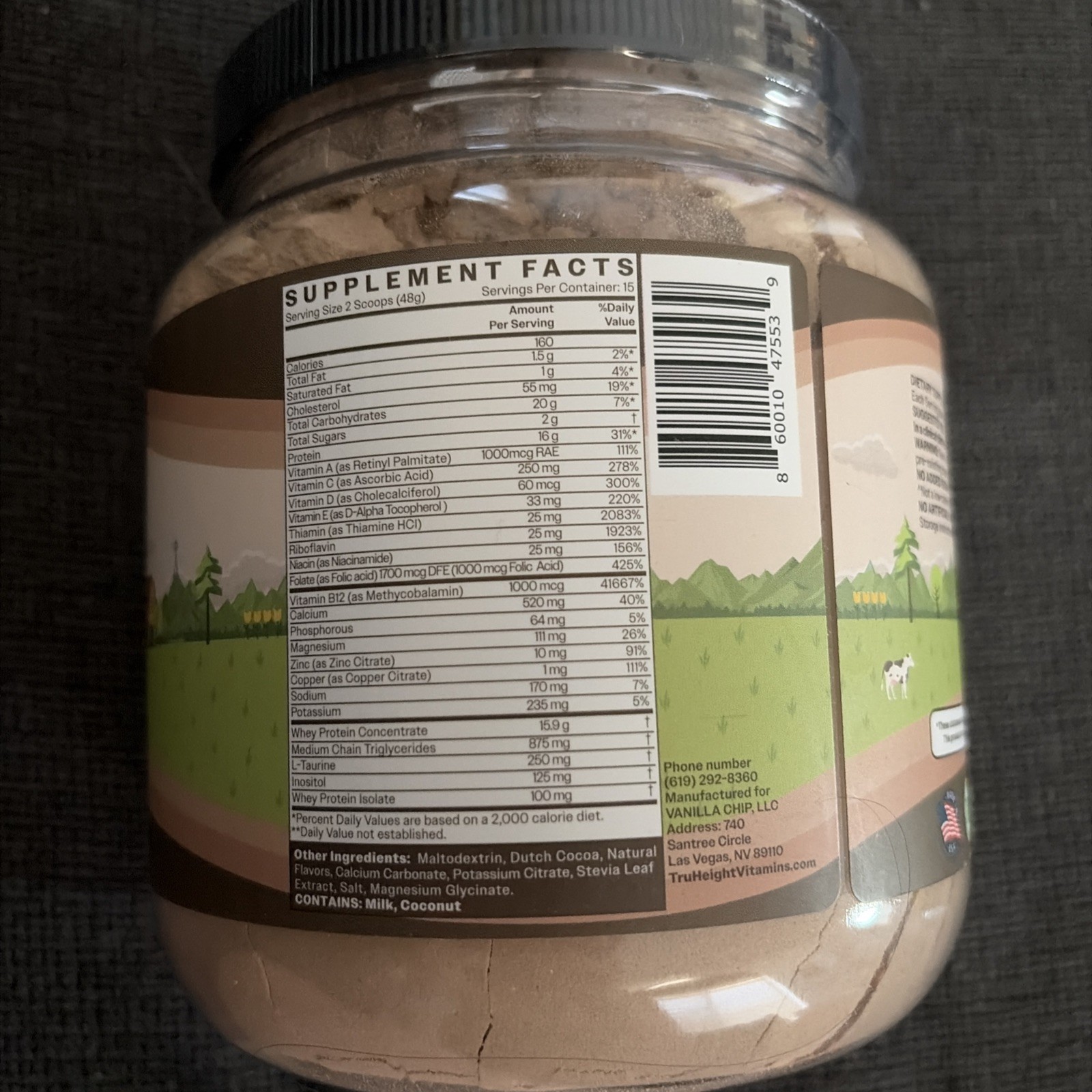 NuBest Tall Growth Protein Powder – Helps Kid & Teen Develop Strong (Chocolate)