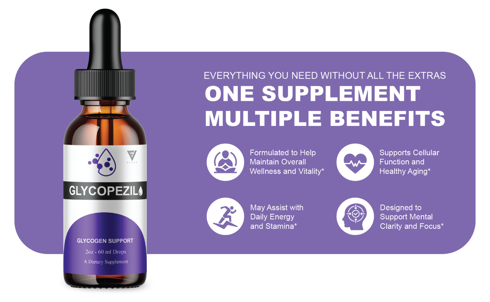 (5 Pack) Glycopezil Advanced Drops, Glyco Pezil Blood Support Formula (10oz)