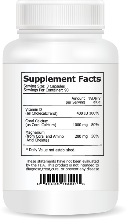 Coral Calcium, Improves Bone Health, Bone Density, Fortifies Tooth Enamel