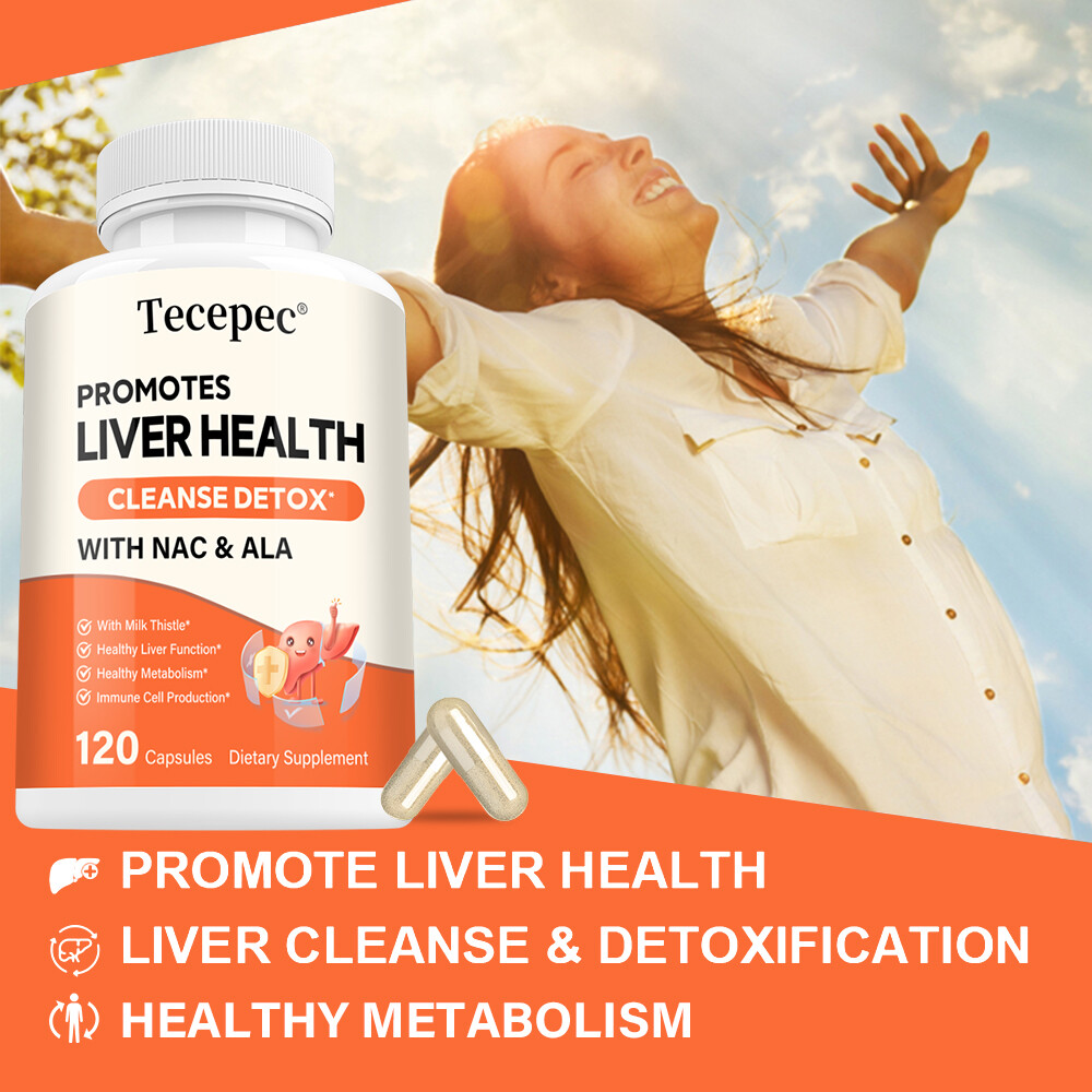 Liver Support, Cleanse Detox Repair Health Milk Thistle N-Acetyl L-Cysteine ALA