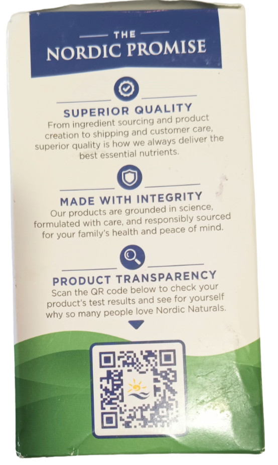 Nordic Naturals Blood Sugar Support Omega Blend Fish Oil Softgels 60ct EXP 02/27