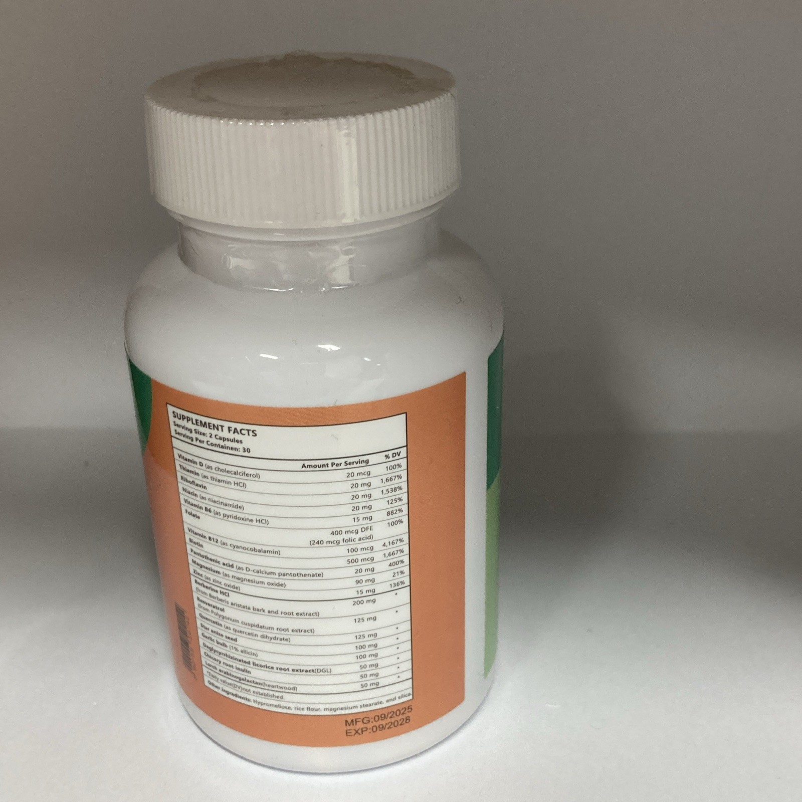 emma Gas Relief Dietary Supplement Capsules 60 Count w/ Vitamin D & B6 20 mcg