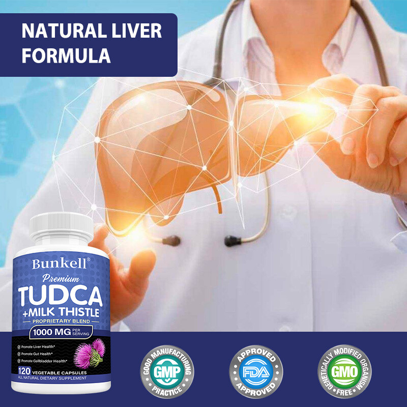 TUDCA Liver Support Supplement 1000mg Liver Detox Cleanse 30-120 Capsules