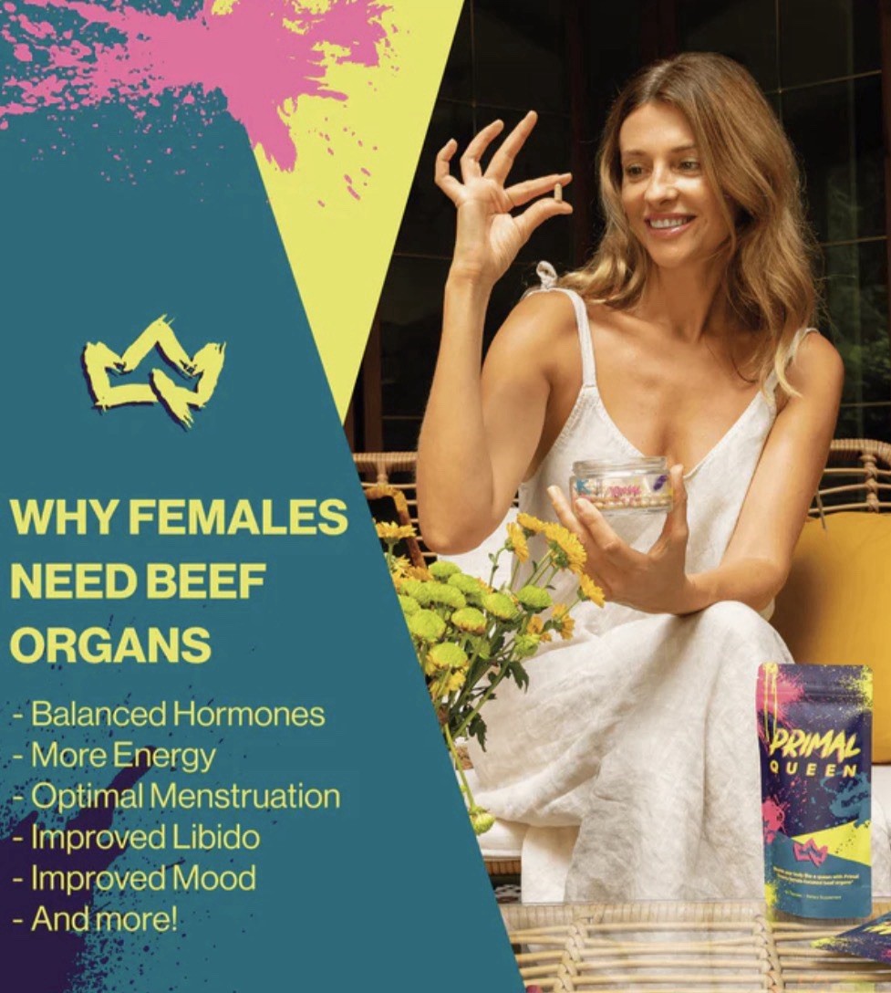 IN STOCK Primal Queen Capsules Women’s Health 60ct Grass Fed No Hormones