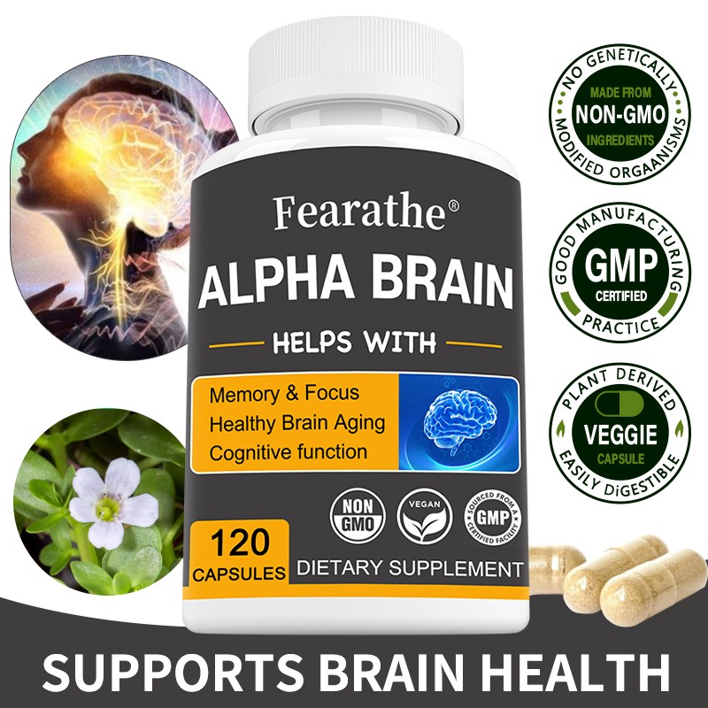 Brain Memory & Brain Support Capsules, Advanced Cognitive Formula，120Capsules