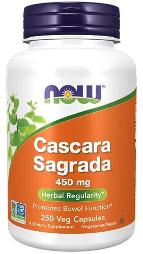 NOW FOODS Cascara Sagrada 450 mg 250 Veg Capsules