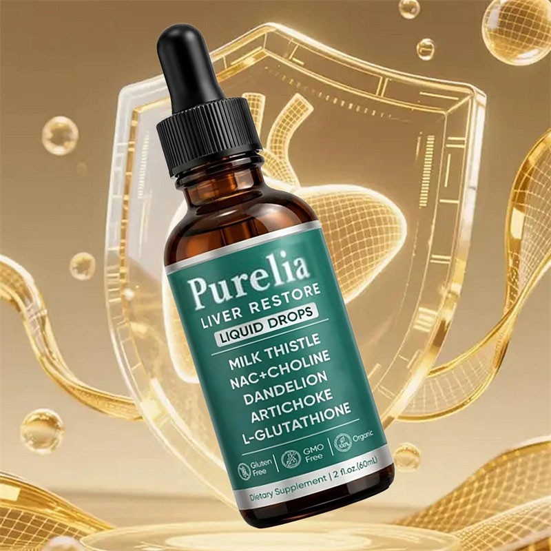 Purelia Liver Restore Drops – Complete Liver Detox Support Supplement 60ml
