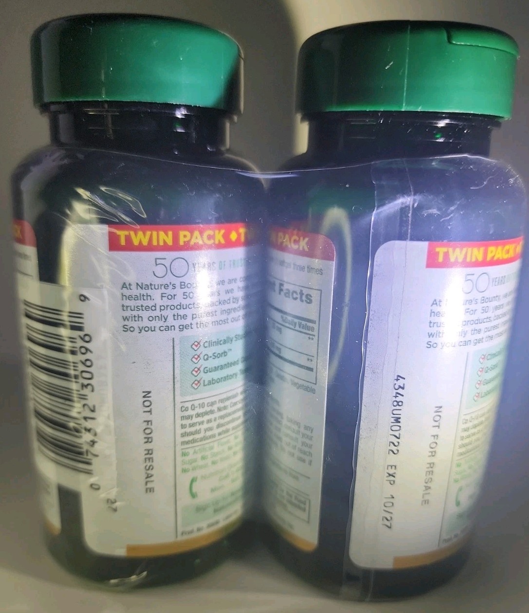 Nature’s Bounty ~ CoQ-10 ~ 100mg ~ 120 Softgels ~ Exp: 10/27