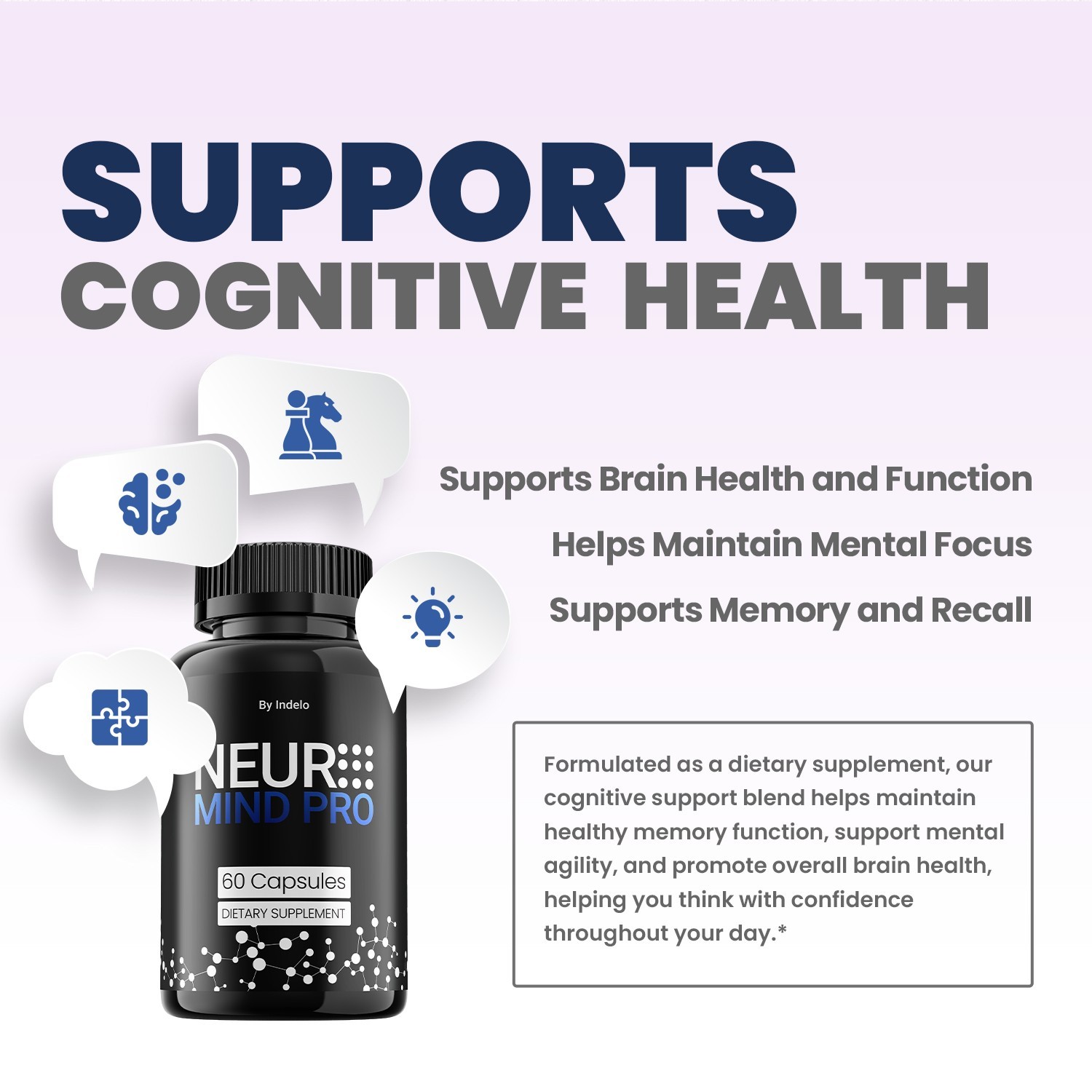 (3 Pack) Neuro Mind Pro Capsules – NeuroMind Pro Natural Blend Memory Focus