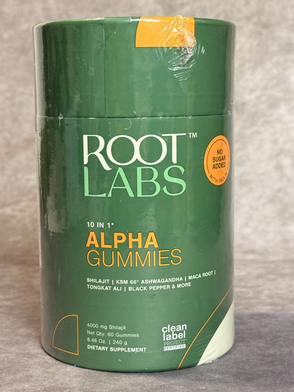 Root Labs Alpha Gummies Shilajt Ashwagana No Sugar Tamarind 60 240g
