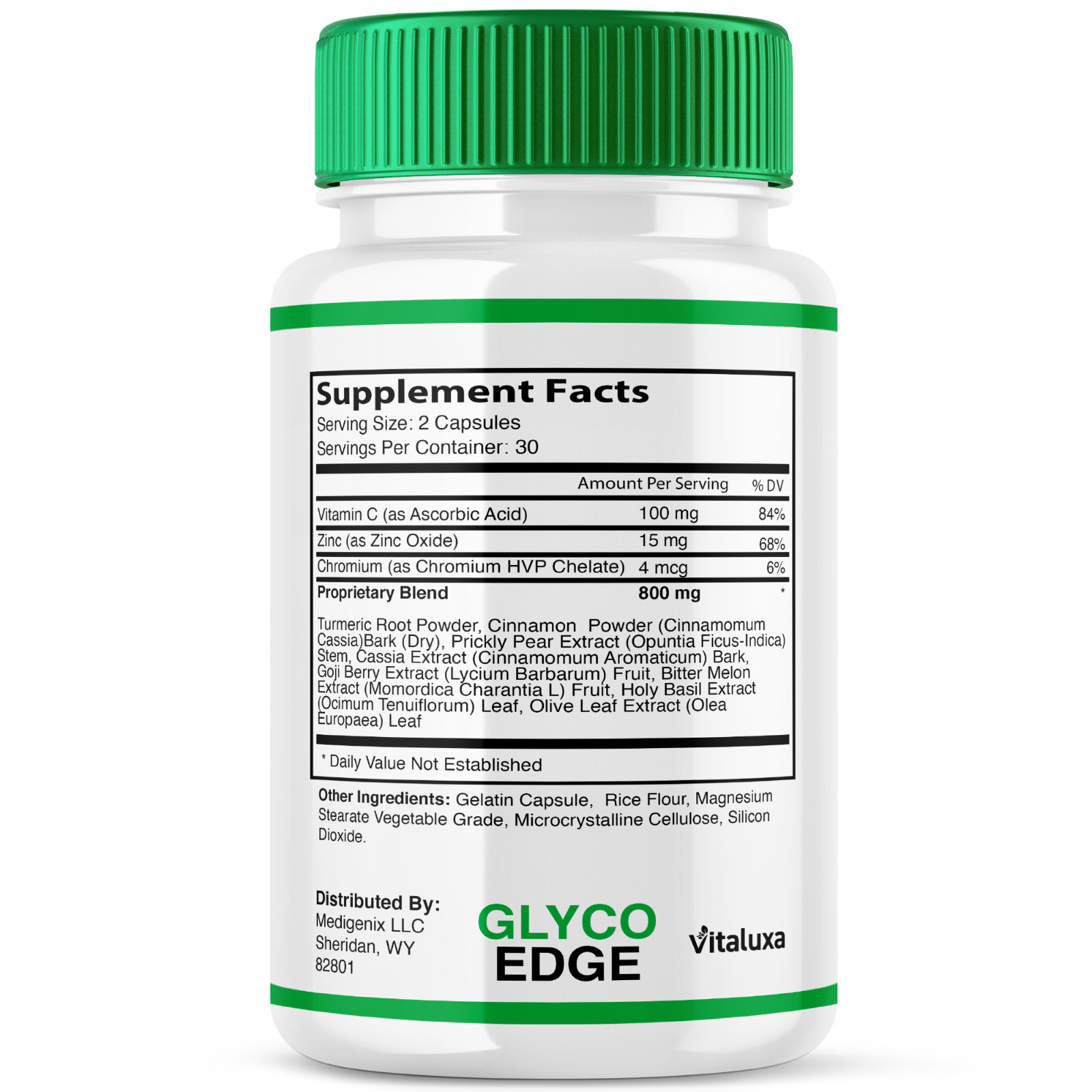 (2 Pack) Glyco Edge Capsules, GlycoEdge Natural Glycogen Blood Support (120 ct)