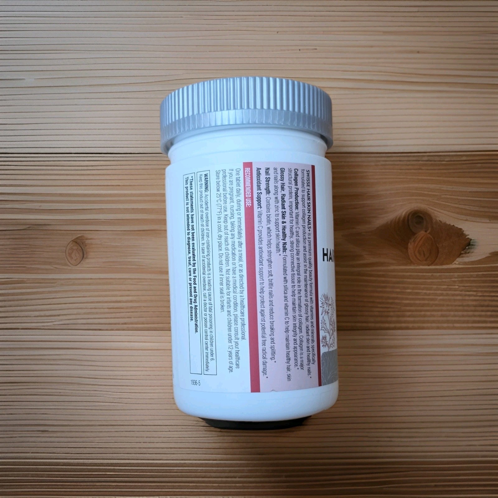 Swisse Beauty Hair Skin Nails+ Milk Thistle + Vitamin C 150 Biotin Tab Exp 08/27