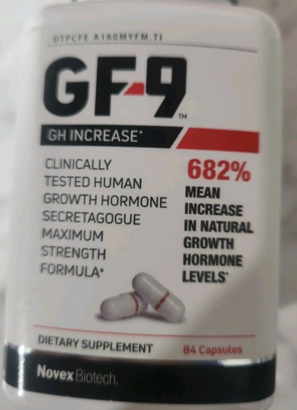 Novex Biotech GF-9 GH Increase Dietary Supplement 84 Capsules