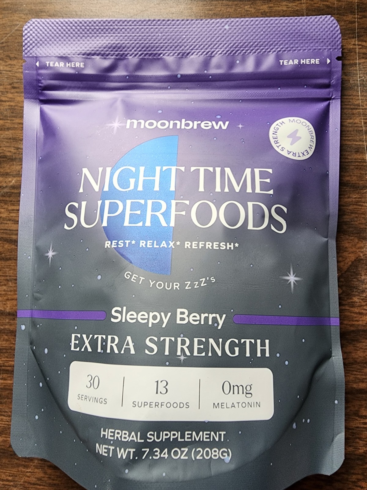 Moonbrew Extra Strength Sleep Support Powder Sleepy Berry 7.34oz
