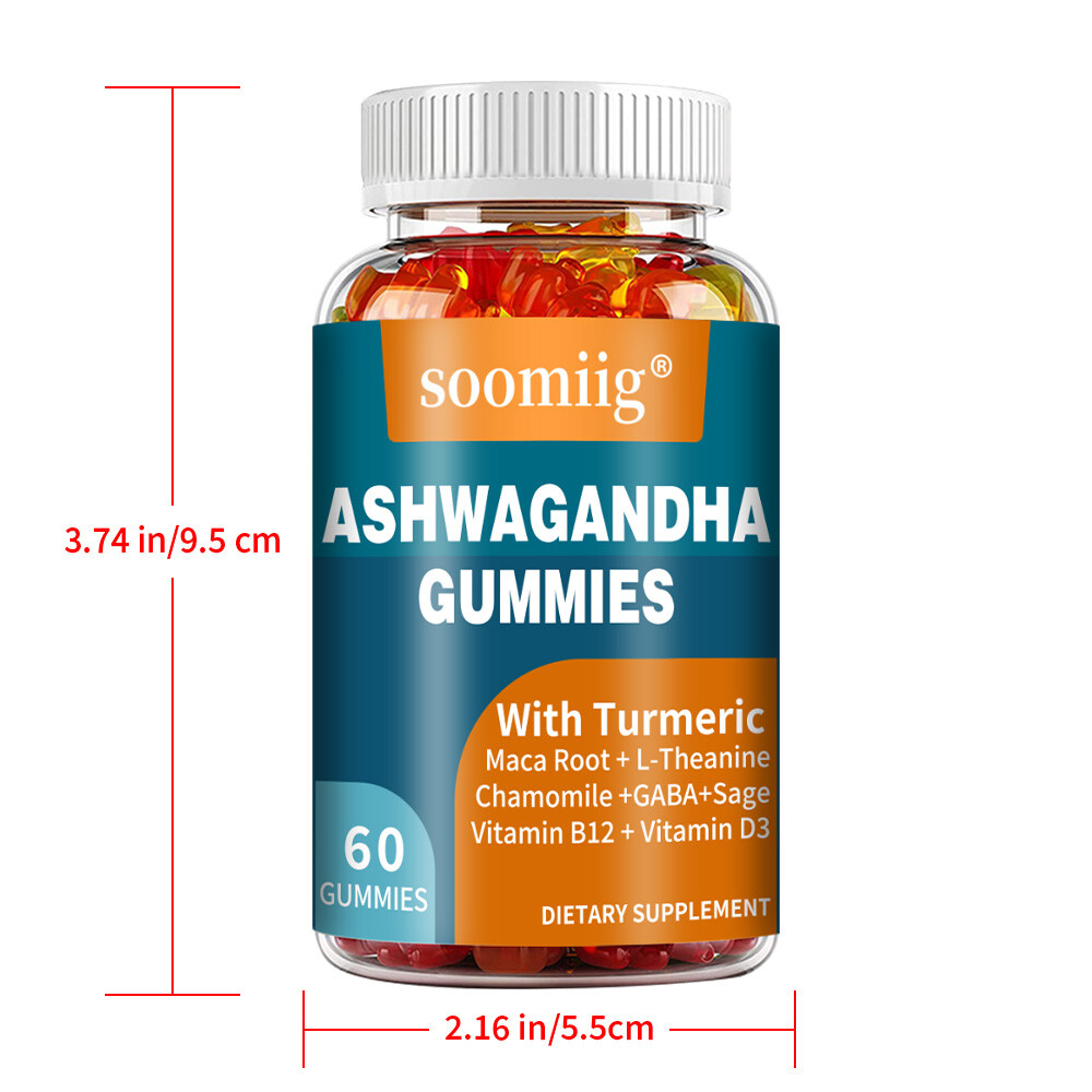 Ashwagandha Gummies – with Turmeric – Sleep Aid, Relieve Stress & Anxiety