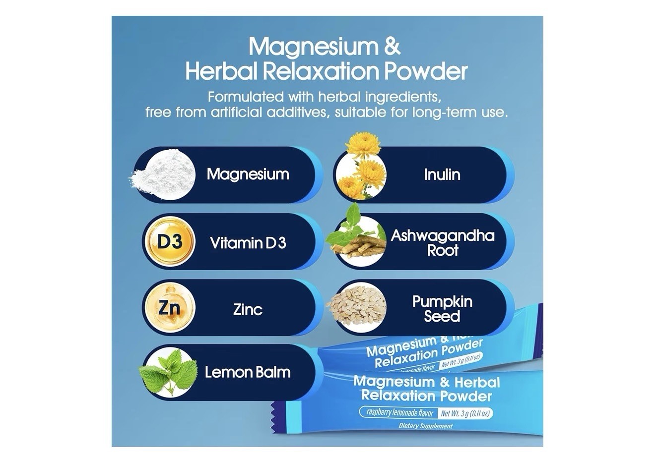 Supports calm and stress management, promotes nighttime wind-down