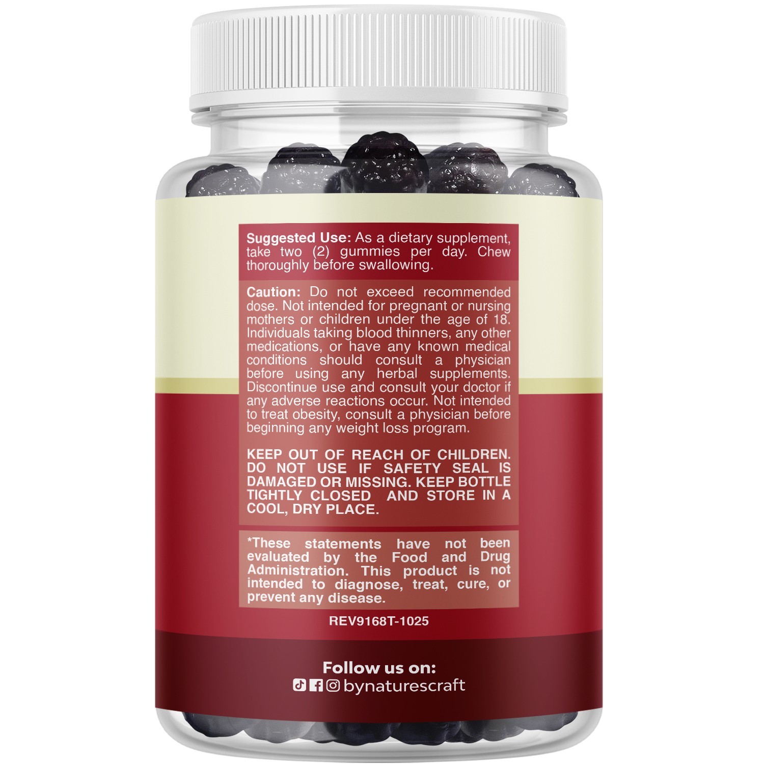 Natural Cranberry Gummies for Women & Men Extra Strength Delicious Antioxidant