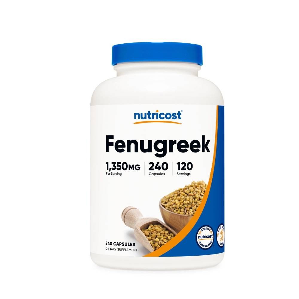 Nutricost Per 1,350mg Fenugreek Serving, 240 Capsules – Dietary Vitamin