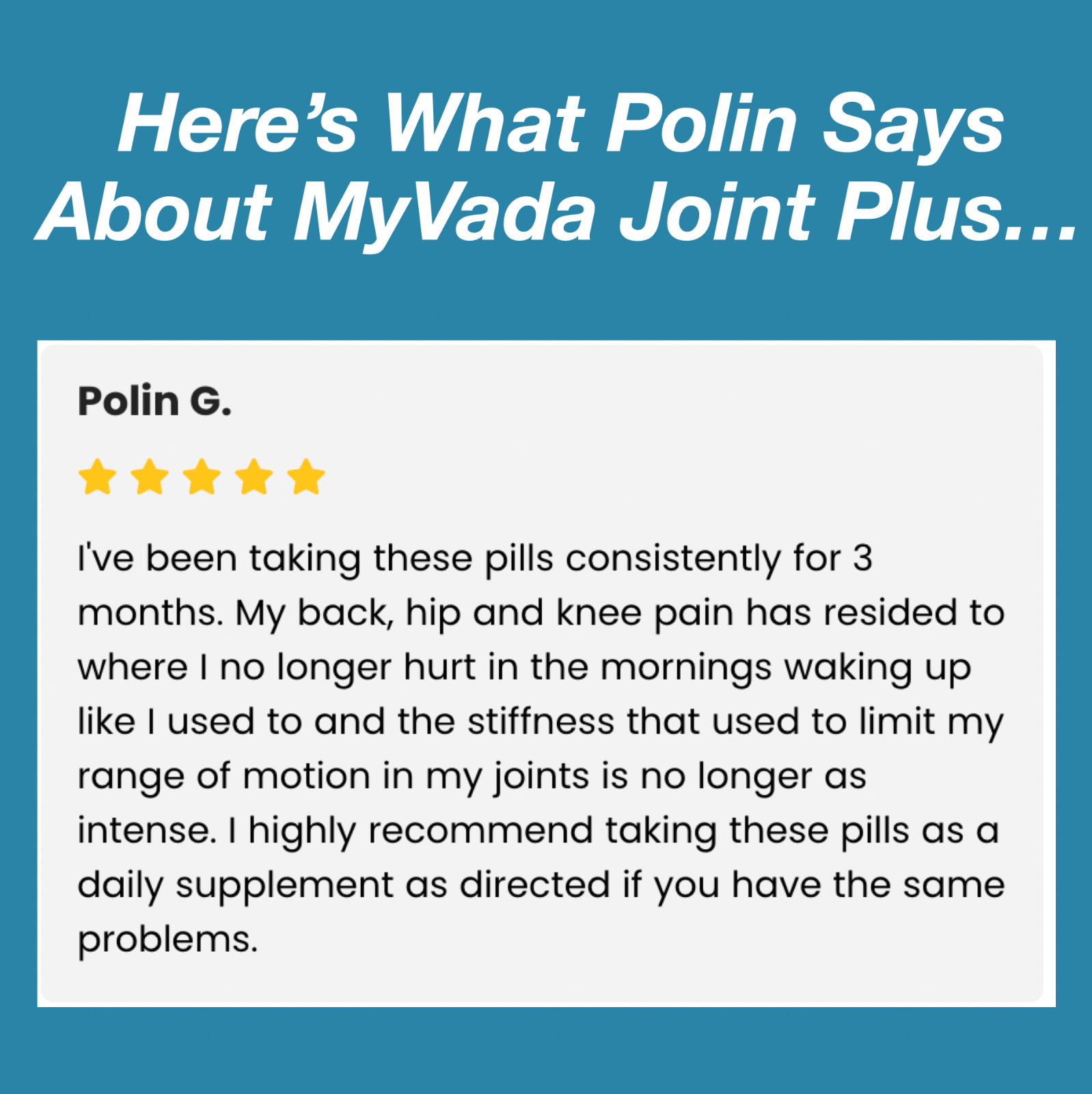 MyVada Joint Plus – Ayurvedic Herbal Organic Herbal Joint Health Supplement