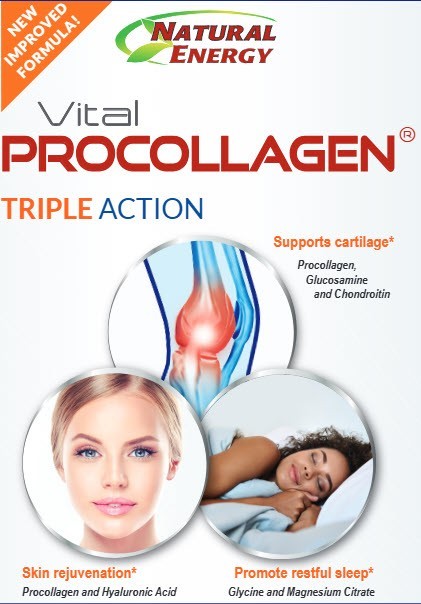 Vital Procollagen 15 fl oz New Triple Action Natural Energy Brand – 1 Bottle