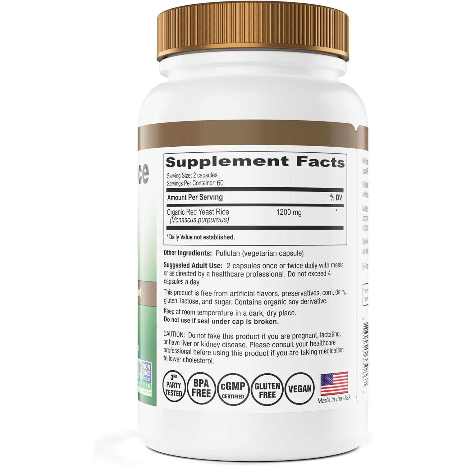 IP-6 International Red Yeast Rice Gold, 600 mg, 120 Vegetarian Capsules