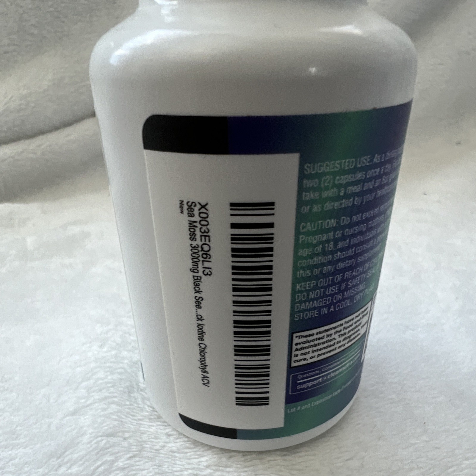 Clean Nutraceuticals Sea Moss Black Seed Ashwagandha Multimineral Vegan 60ct
