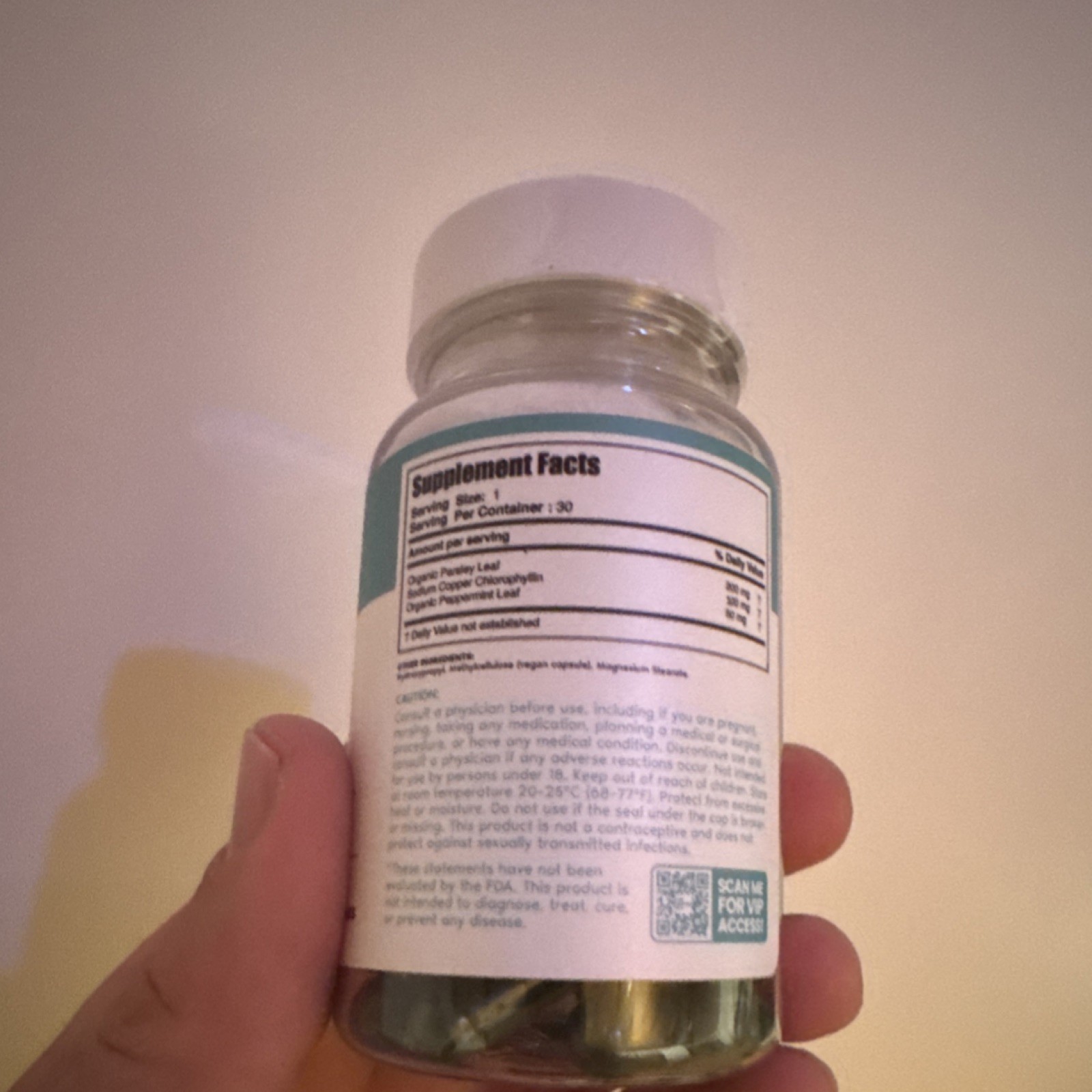 Her Fantasy Box Body Magic Chlorophyll Vegan Peppermint 30 Capsules