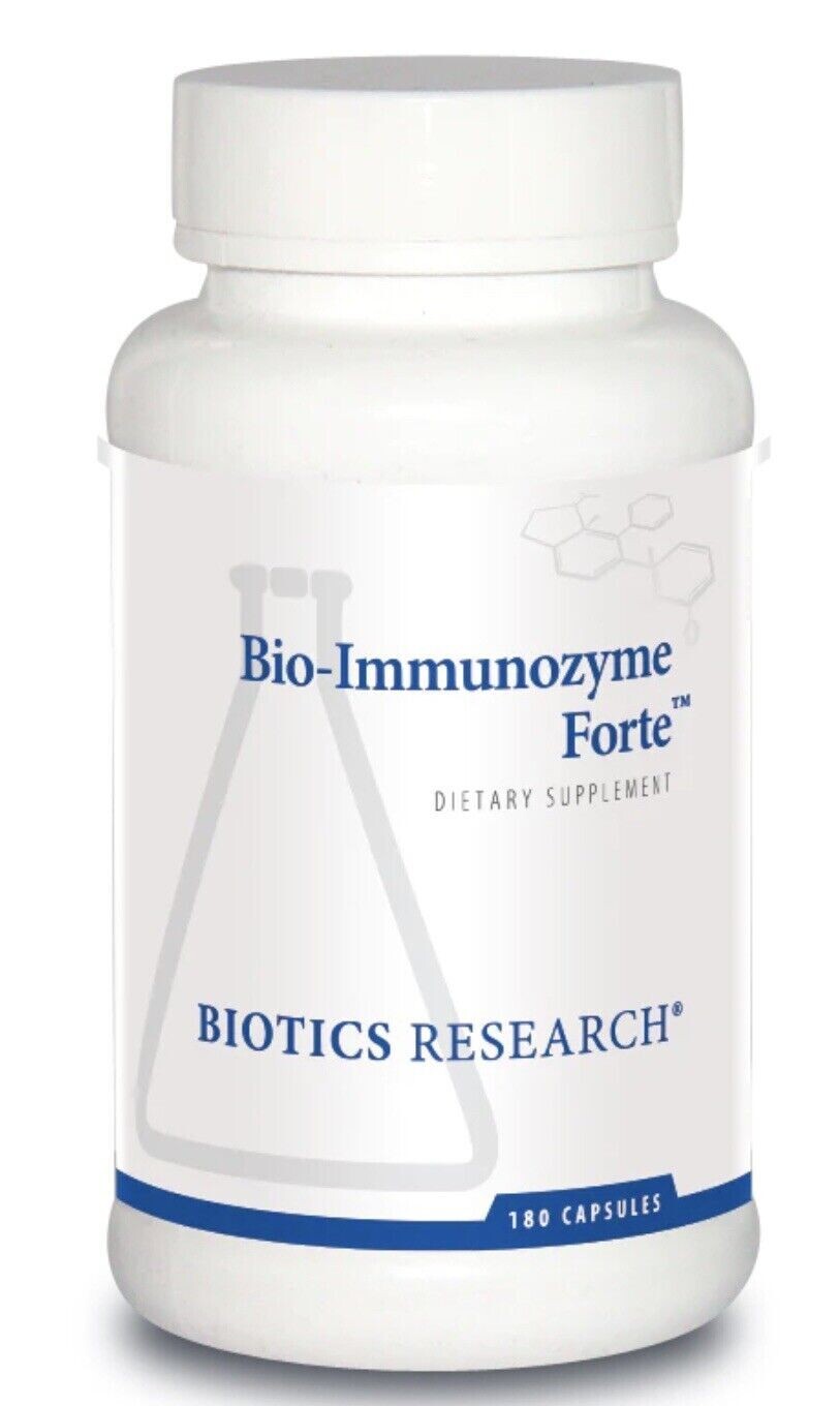 Biotics Bio-Immunozyme Forte 180 Capsules Immune Support Multivitamin EXP 06/27